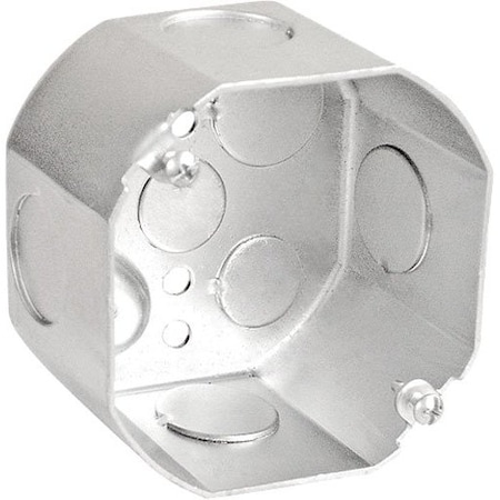 Southwire Electrical Box, 20 cu in, Octagon Box Type, Steel, Octagon Shape 54171-3/4